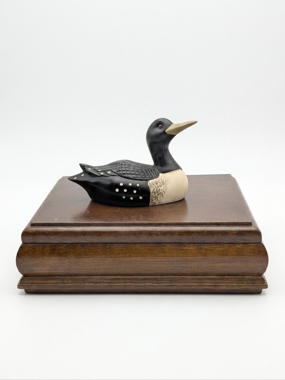 Cherie & Company Wooden Loon Trinket / Cigar Box – Cottage & Cabin Decor Autumn